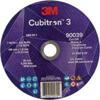 Cubitron 3 Cut-Off Wheel, 7" x 0.09", 7/8" Arbor, Type T27, Ceramic, 8500 RPM CSL Industriel Inc.