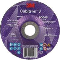 Cubitron 3 Cut-Off Wheel, 5" x 0.09", 7/8" Arbor, Type T27, Ceramic, 12250 RPM CSL Industriel Inc.