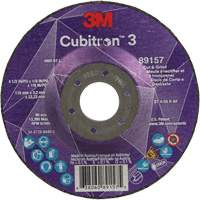Cubitron 3 Cut and Grind Wheel, 4-1/2" x 1/8", 7/8" Arbor, Type 27, 36 Grit, Ceramic CSL Industriel Inc.