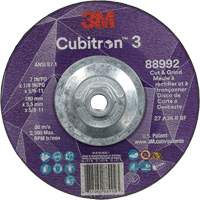 Cubitron 3 Cut and Grind Wheel, 7" x 1/8", 5/8"-11 Arbor, Type 27, 36 Grit, Ceramic CSL Industriel Inc.
