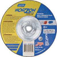 Meule &agrave; tronçonner &agrave; angle droit NorZon Plus SGZ, 7" x 1/8", Arbre de 5/8"-11, Type 27/42, C&eacute;ramique d'alumine, 8600 Tr/min CSL Industriel Inc.