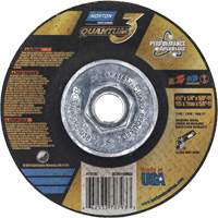 Meule Quantum3 SG, 4-1/2" x 1/4", Arbre 5/8"-11, C&eacute;ramique d'alumine, Type 27 CSL Industriel Inc.