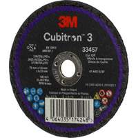 Cubitron 3 Cut-Off Wheel, 3" x 0.063", 3/8" Arbor, Ceramic CSL Industriel Inc.