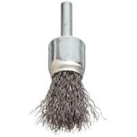 Brosse &agrave; fils cr&ecirc;p&eacute;s avec moyeu, 3/4", Fils 0,006", Tige 1/4" CSL Industriel Inc.