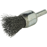 Brosse &agrave; fils cr&ecirc;p&eacute;s avec moyeu, 3/4", Fils 0,014", Tige 1/4" CSL Industriel Inc.