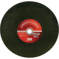 Green Corps Cut Off Wheel, 13-9/10" x 0.118", 1" Arbor, Ceramic, 20000 RPM CSL Industriel Inc.