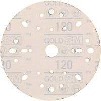 Disque abrasif dor&eacute; Hookit, dia 6", Grain 120, Oxyde d'aluminium, Poids C CSL Industriel Inc.