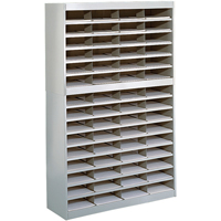 Casiers pour documentation &agrave; service intensif, Stationnaire, 60 fentes, Acier, 37-1/2" la x 12-3/4" p x 60" h CSL Industriel Inc.