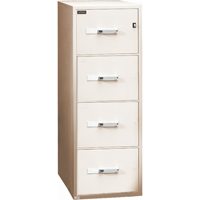 Fire Resistant Filing Cabinets, Steel, 4 Drawers, 19-3/4" W x 31" D x 54" H, Beige CSL Industriel Inc.