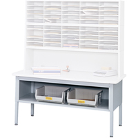 Mobilier E-Z Sort pour la salle du courrier- Tables de tri avec tablette-Dessus de table, 60" la x 28" p x 36" h, Stratifi&eacute; CSL Industriel Inc.