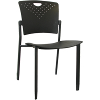 Chaises empilables MaxX StaxX, Polypropyl&egrave;ne, Hauteur 17-1/4", Capacit&eacute; 275 lb, Noir CSL Industriel Inc.