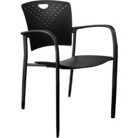 Chaises empilables MaxX StaxX, Polypropyl&egrave;ne, Hauteur 17-1/4", Capacit&eacute; 275 lb, Noir CSL Industriel Inc.
