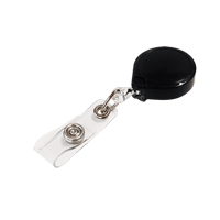 Retractable Mini-Bak&reg; ID Badge Holders, Plastic, 36" Cable, Belt Clip Attachment CSL Industriel Inc.