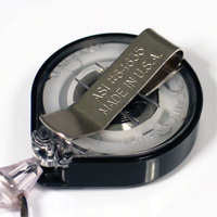 Retractable Mini-Bak&reg; ID Badge Holders, Plastic, 36" Cable, Belt Clip Attachment CSL Industriel Inc.