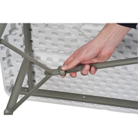 Table pliante, Rectangulaire, 48" l x 24" la, Poly&eacute;thyl&egrave;ne, Blanc CSL Industriel Inc.
