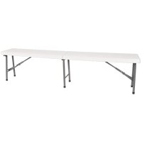 Folding Bench, Polyethylene, 72" L x 12" W x 17" H CSL Industriel Inc.