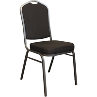 Stacking Chairs, Fabric, 37" High, 275 lbs. Capacity, Black CSL Industriel Inc.