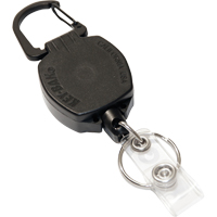 Self Retracting ID Badge and Key Reel, Zinc Alloy Metal, 24" Cable, Carabiner Attachment CSL Industriel Inc.