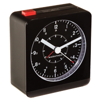 R&eacute;veille-matin de bureau, Analogique, &agrave; piles, 3,5" la x 1,5" p x 3,75" h, Noir CSL Industriel Inc.