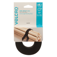 One-Wrap&reg; Fastener Tape, Hook & Loop, 12' x 3/4", Self-Grip, Black CSL Industriel Inc.