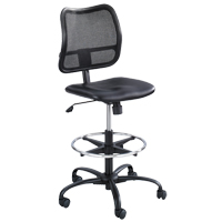 Tabouret ergonomique Vue, Vinyle, Noir, Capacit&eacute; 250 lb CSL Industriel Inc.