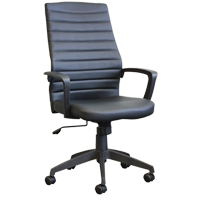 Activ A-128 Office Chair, Polyurethane, Black, 275 lbs. Capacity CSL Industriel Inc.