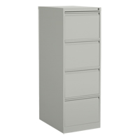Vertical Filing Cabinet, Steel, 4 Drawers, 18-1/7" W x 25" D x 52" H, Grey CSL Industriel Inc.