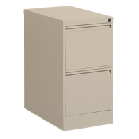 Vertical Filing Cabinet, Steel, 2 Drawers, 15-1/7" W x 25" D x 29" H, Beige CSL Industriel Inc.