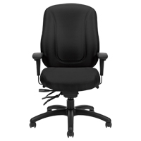 Chaise Overtime &agrave; dos &eacute;lev&eacute;, Tissu, Noir, Capacit&eacute; 300 lb CSL Industriel Inc.