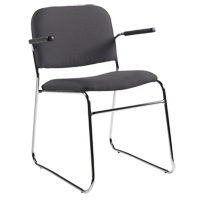 Chair, Fabric, 30" High, 200 lbs. Capacity, Black CSL Industriel Inc.