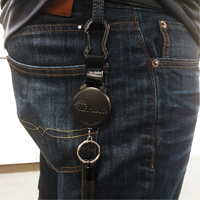 Securit Retractable Key Holder, Polycarbonate, 28" Cable, Carabiner Attachment CSL Industriel Inc.