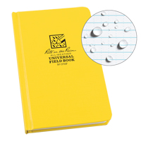 Bound Book, Hard Cover, Yellow, 160 Pages, 4-5/8" W x 7-1/4" L CSL Industriel Inc.