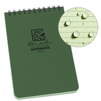 Pocket Top-Spiral Notebook, Soft Cover, Green, 100 Pages, 4" W x 6" L CSL Industriel Inc.