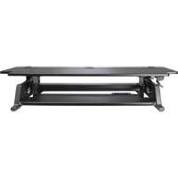 Poste de travail assis-debout Goya, Mod&egrave;le de bureau, 20" h x 42" la x 16" p, Noir CSL Industriel Inc.