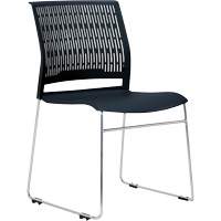 Activ Series Stacking Chairs, Polypropylene, 32-3/8" High, 275 lbs. Capacity, Black CSL Industriel Inc.