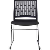 Activ Series Stacking Chairs, Polypropylene, 32-3/8" High, 275 lbs. Capacity, Black CSL Industriel Inc.