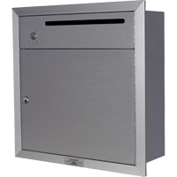 Boîte de collecte en retrait, Fixation Mural, 12-3/4" x 16-3/8", 2 portes, Aluminium CSL Industriel Inc.