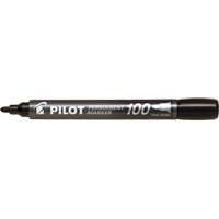 Marqueur permanent Pilot 100, Noir, Pointe Ronde CSL Industriel Inc.