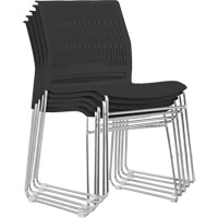 Stacking Chairs, Polypropylene, 32-3/8" High, 250 lbs. Capacity, Black CSL Industriel Inc.