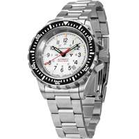Grande montre automatique de plong&eacute;e &eacute;dition arctique GSAR avec bracelet en acier inoxydable, Num&eacute;rique, &agrave; piles, 41 mm, Argent CSL Industriel Inc.