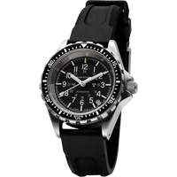 Montre Steel Navigator avec date sur ensemble bracelet en caoutchouc noir de trois morceaux, Num&eacute;rique, &agrave; piles, 36 mm, Noir CSL Industriel Inc.