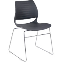 Chaises empilables, Polypropyl&egrave;ne, Hauteur 32", Capacit&eacute; 250 lb, Noir CSL Industriel Inc.
