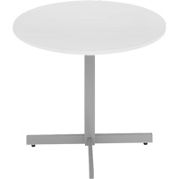 Newland Height-Adjustable Round Table, 36" L x 36" W x 29" H, 1" Top, Laminate/Polypropylene, White CSL Industriel Inc.
