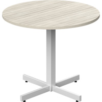 Newland Height-Adjustable Round Table, 36" L x 36" W x 29" H, 1" Top, Laminate, Tan CSL Industriel Inc.