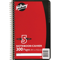 5 Subject Spiral Notebook CSL Industriel Inc.