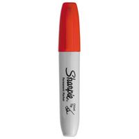 Permanent Marker, Red, Chisel Tip CSL Industriel Inc.