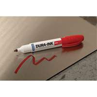 Marqueur Dura-Ink no 55, Rouge, Pointe Ciseau CSL Industriel Inc.