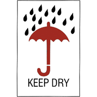 "Keep Dry" Special Handling Labels, 6" L x 4" W, Red on White CSL Industriel Inc.