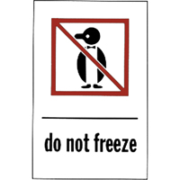 "Do Not Freeze" Special Handling Labels, 6" L x 4" W, Red on White CSL Industriel Inc.
