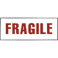 "Fragile" Special Handling Labels, 6" L x 2" W, Red on White CSL Industriel Inc.